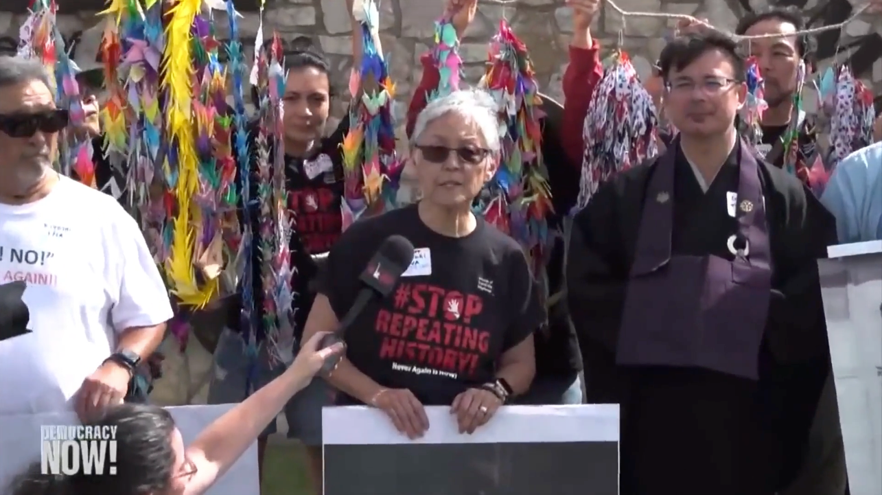 A video from the 2019 Fort Sill protests, where survivors of Japanese American World War II internment camps demonstrated against the detention of undocumented migrant children.