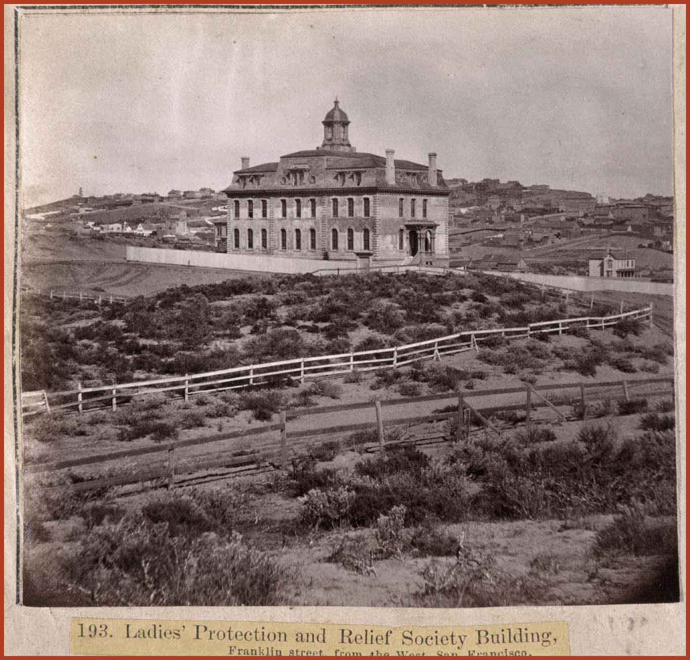 The Ladies' Protection and Relief Society Building.