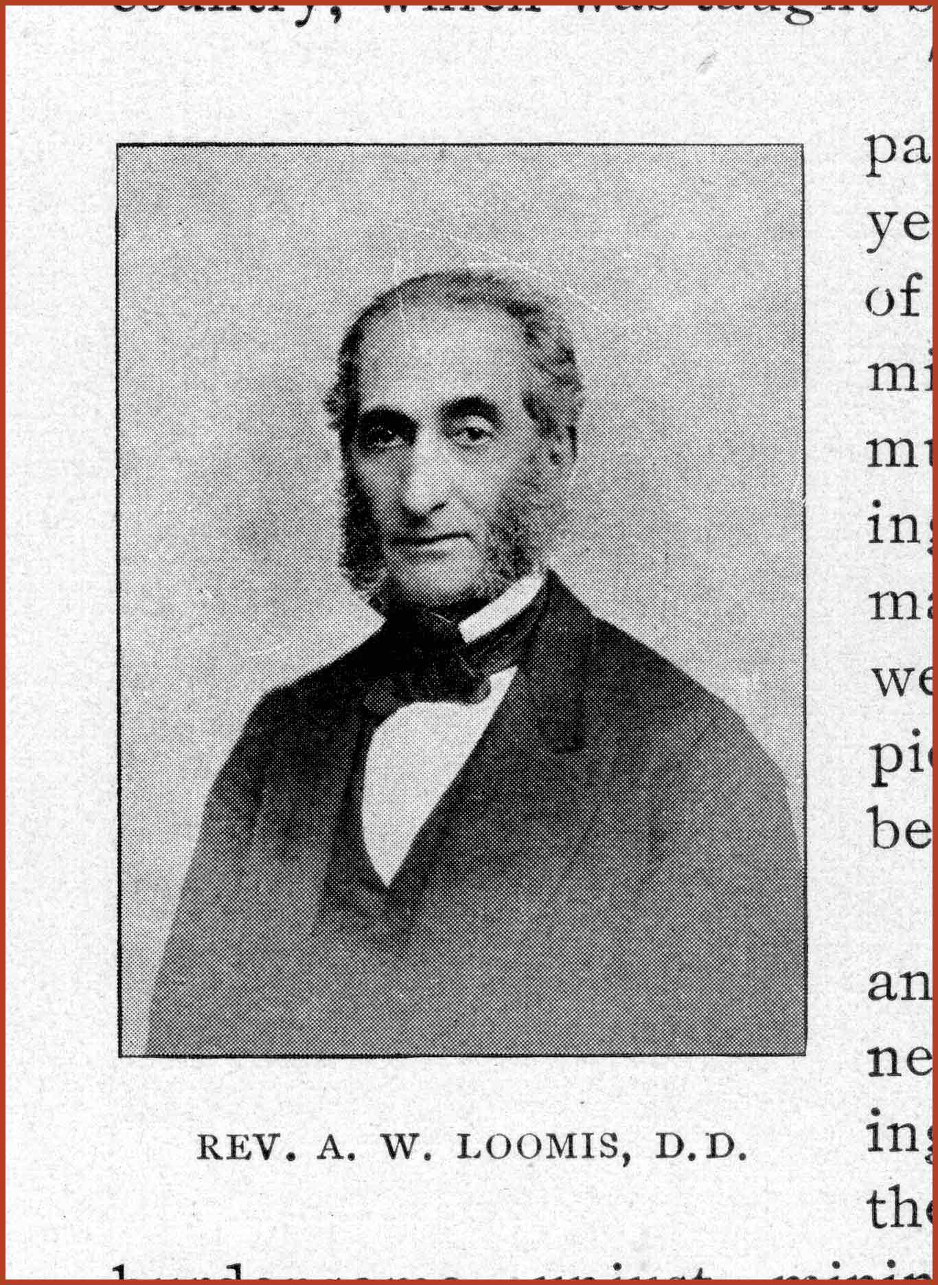 Reverend Augustus W. Loomis.