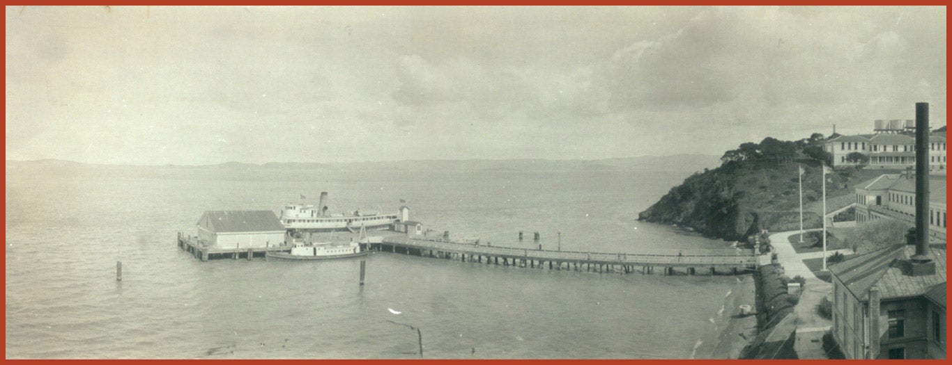 The immigration station on Angel Island in the San Francisco Bay.