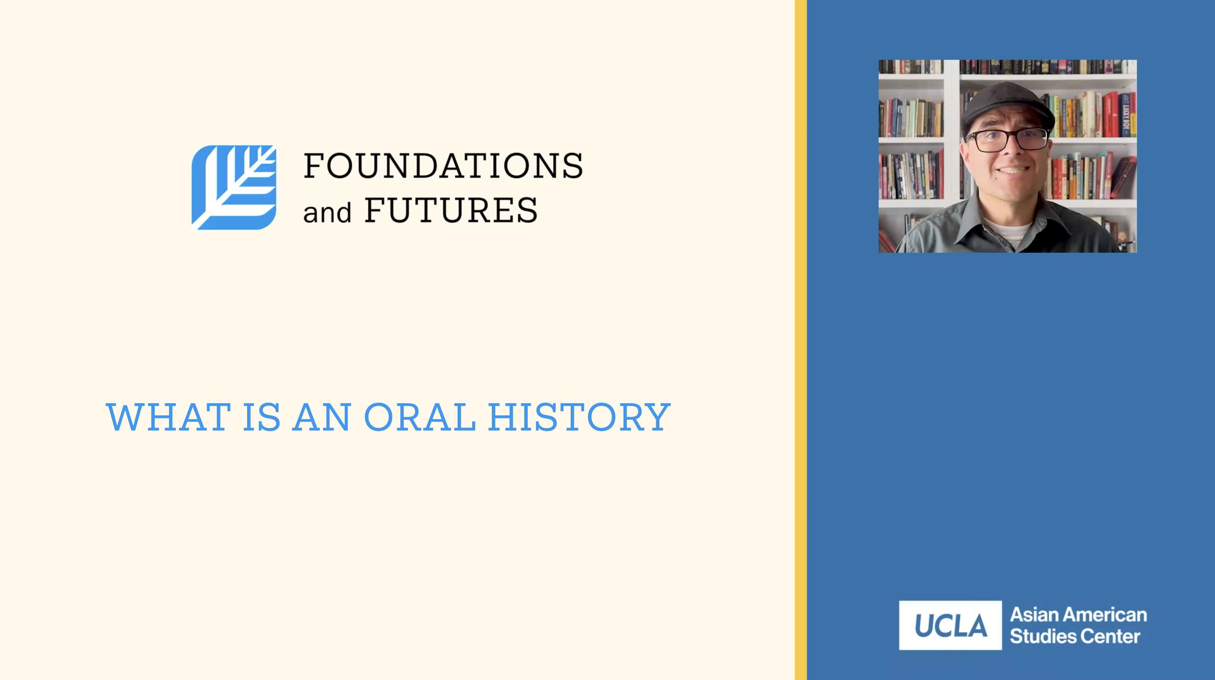What is an oral history video