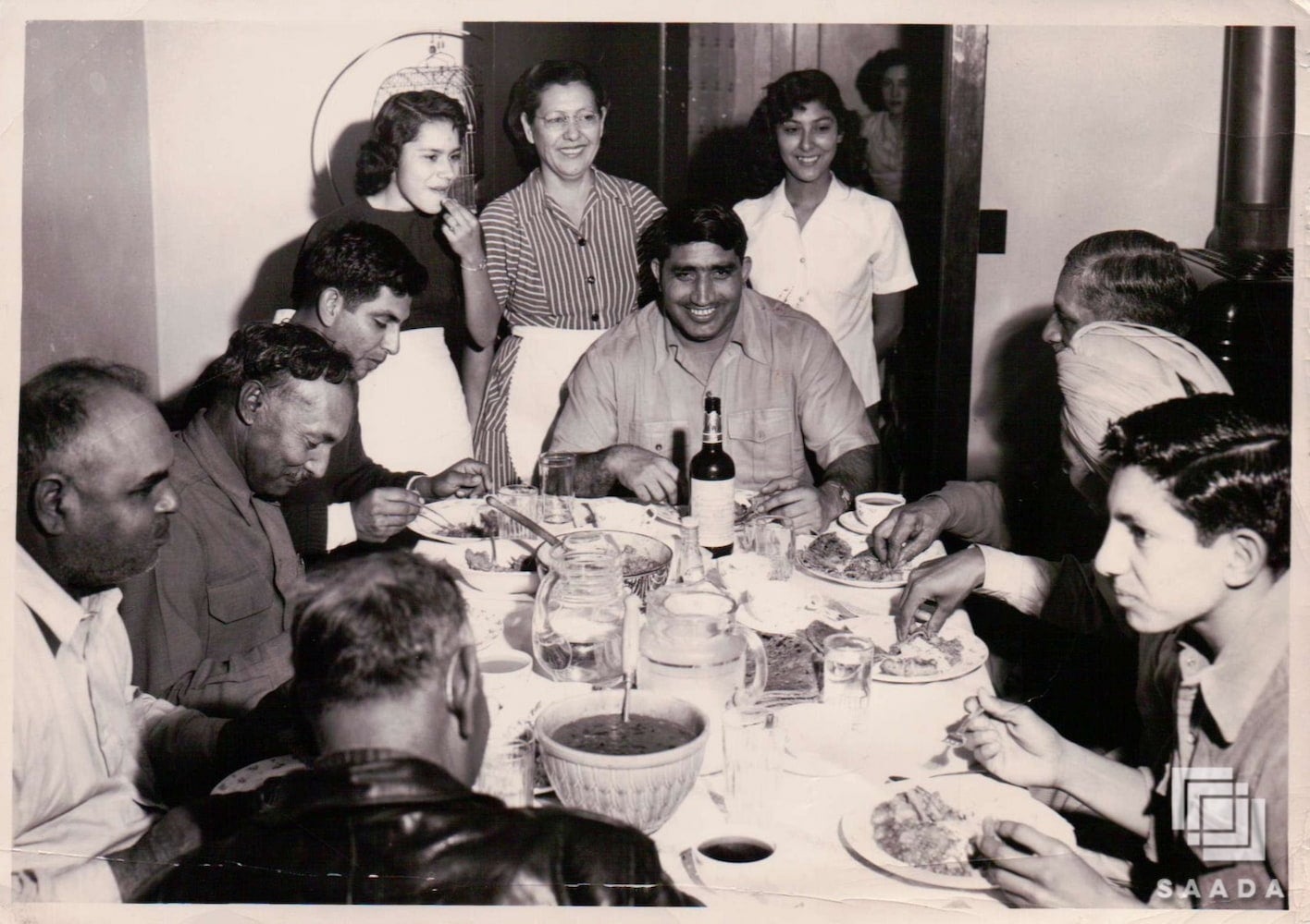 Punjabi Mexican couple Rosa and Jiwan Singh host dinner with family and friends. Indian wrestler Tiger Joginder Singh sits in the center.
